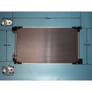 Condenser (AirCon Radiator) Toyota Prius 1.8 hybrid Petrol (Jan 2016 to 2023)