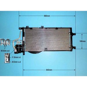 Condenser (AirCon Radiator) Vauxhall Corsa C 1.7DTi Diesel (Sep 2000 to Sep 2003)