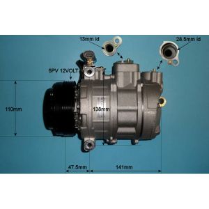 Compressor (AirCon Pump) Vauxhall Zafira MK1 1.6 Petrol (2002 to Aug 2005)