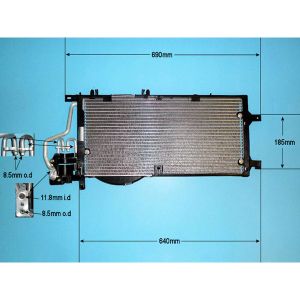 Condenser (AirCon Radiator) Vauxhall Combo C 1.7 DTi Diesel (Oct 2001 to Jul 2003)