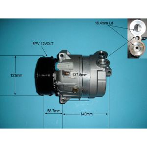Compressor (AirCon Pump) Vauxhall Vectra B (96-02) 2.0 Di Diesel (Mar 1999 to Aug 2002)