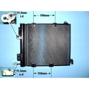 Condenser (AirCon Radiator) Vauxhall Astra G Van 1.7 Dti Diesel (Jan 2000 to Apr 2005)