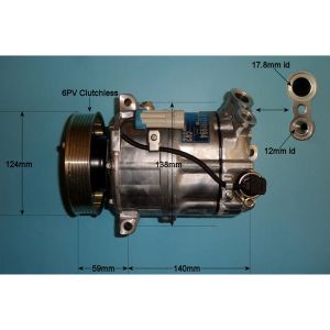 Compressor (AirCon Pump) Vauxhall Signum 3.2 V6 Petrol (May 2003 to May 2008)