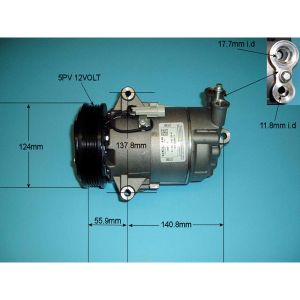 Compressor (AirCon Pump) Vauxhall Zafira MK2 2.2 16v Petrol (Aug 2005 to Nov 2014)