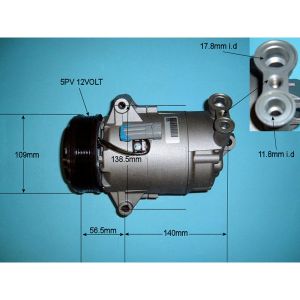 Compressor (AirCon Pump) Vauxhall Zafira MK2 1.6 16v Petrol (Jul 2007 to Nov 2014)