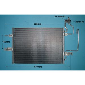 Condenser (AirCon Radiator) Vauxhall Meriva  A (03-09) 1.4 16v Petrol (Jan 2003 to Mar 2008)