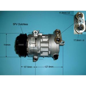 Compressor (AirCon Pump) Vauxhall Corsa D (2006-14) 1.6 16v Petrol (Oct 2006 to Oct 2014)