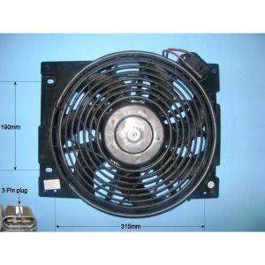 Condenser Cooling Fan Vauxhall Zafira MK1 2.0 TDi/DTi Diesel (Apr 1999 to 2002)
