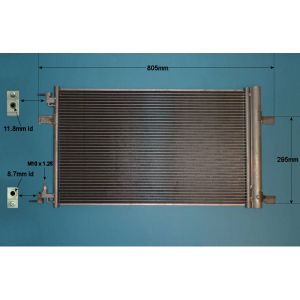Condenser (AirCon Radiator) Vauxhall Astra J MK6 1.6 16v Turbo Petrol Automatic (Dec 2009 to Dec 2012)
