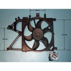 Condenser Cooling Fan Vauxhall Corsa C 1.0 Petrol (Sep 2000 to Sep 2003)