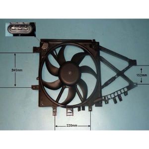 Radiator Cooling Fan Vauxhall Combo C 1.7 CDTi Diesel (Dec 2004 to Nov 2011)