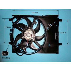 Radiator Cooling Fan Vauxhall Corsa D (2006-14) 1.0 12v Petrol (Oct 2006 to Oct 2014)