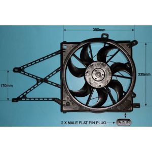 Condenser Cooling Fan Vauxhall Zafira MK2 1.6 16v Petrol (Jul 2007 to Nov 2014)