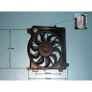 Radiator Cooling Fan Vauxhall Zafira MK2 1.9 CDTi Diesel (Jul 2005 to Nov 2014)