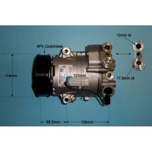 Compressor (AirCon Pump) Vauxhall Meriva B (10-) 1.7 CDTi Diesel (Jun 2010 to 2023)