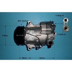 Compressor (AirCon Pump) Vauxhall Astra J MK6 1.6 16v Petrol Automatic (Jan 2013 to 2023)