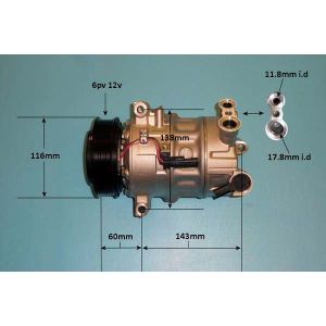Compressor (AirCon Pump) Vauxhall Astra K MK7 1.6 BiTurbo Diesel (Aug 2018 to 2023)
