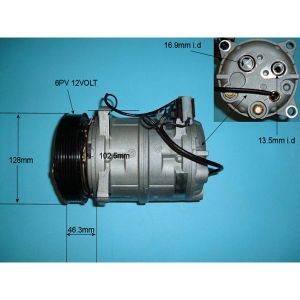 Compressor (AirCon Pump) Volvo S70 2.5 Petrol (Jan 1997 to Jan 1999)