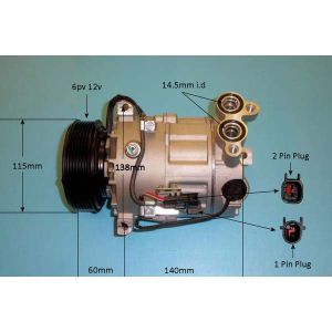 Compressor (AirCon Pump) Volvo XC 90 MK1 (02-) 4.4 V 8 Petrol (2005 to Sep 2014)