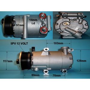 Compressor (AirCon Pump) Volvo V50 1.8 16v Petrol (Mar 2004 to 2007)