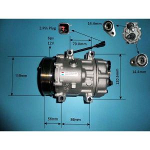Compressor (AirCon Pump) Volvo S40 2.0 D4 4CYL Diesel (Jul 2005 to Dec 2007)