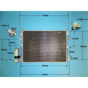 Condenser (AirCon Radiator) Volvo XC 90 MK1 (02-) 3.2 Petrol (2004 to 2005)