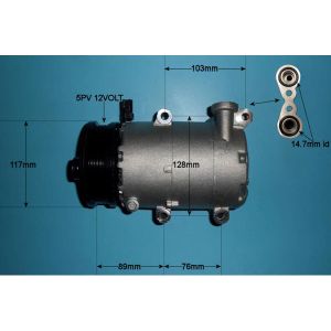 Compressor (AirCon Pump) Volvo S40 2.0 F Petrol (Oct 2006 to Nov 2007)