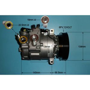 Compressor (AirCon Pump) Volvo XC 60 3.0 T6 AWD Petrol (May 2008 to Mar 2010)