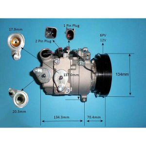 Compressor (AirCon Pump) Volvo V70 MK3 3.2 Petrol (Aug 2007 to 2023)