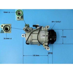 Compressor (AirCon Pump) Volvo XC 60 2.0 D3 Diesel (Apr 2012 to 2023)