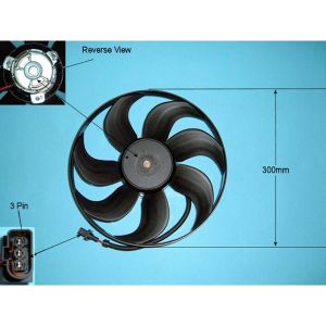 Condenser Cooling Fan VW Golf MK4 (97-06) 2.3 V5 Petrol (Apr 1999 to Jun 2006)