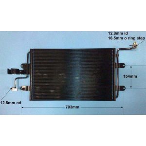 Condenser (AirCon Radiator) VW Golf MK4 (97-06) 1.8 20v TURBO Petrol (Sep 2000 to Aug 2006)