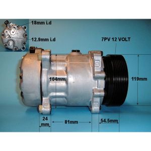 Compressor (AirCon Pump) VW Golf MK4 (97-06) 2.8 VR6 Petrol (Jul 1997 to Dec 1999)
