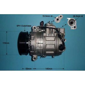 Compressor (AirCon Pump) VW Touareg 3.0 TDi Diesel (Nov 2006 to May 2010)