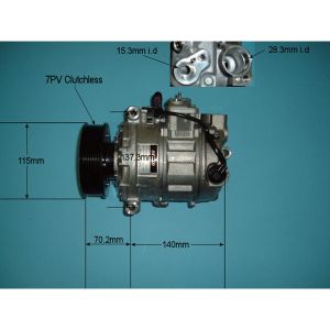 Compressor (AirCon Pump) VW Touareg 6.0 Petrol (May 2005 to May 2010)
