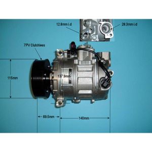Compressor (AirCon Pump) VW Touareg 3.2 V6 Petrol (Jan 2003 to May 2005)