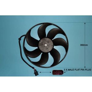 Radiator Cooling Fan VW Golf MK4 (97-06) 1.6 Petrol (Aug 1997 to Aug 1999)