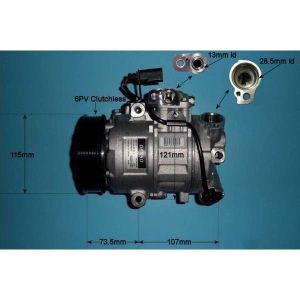 Compressor (AirCon Pump) VW Polo 6R 2009- 1.2 Petrol (Jun 2009 to 2023)