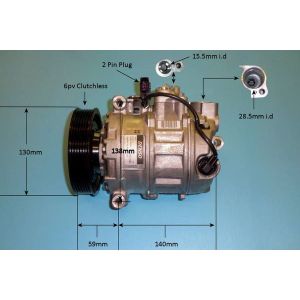 Compressor (AirCon Pump) VW Touareg 3.0 V6 TSi Petrol (Jan 2010 to Mar 2018)
