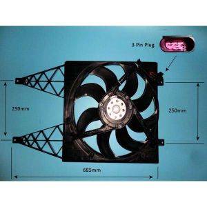 Radiator Cooling Fan VW Fox 1.4 TDi Diesel (Jan 2005 to 2023)