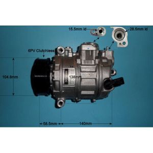 Compressor (AirCon Pump) VW Transporter 2.0 TDi Diesel (Jan 2012 to Apr 2015)
