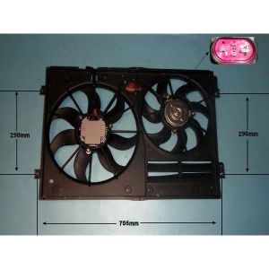 Radiator Cooling Fan VW Golf MK7 (12-) 2.0 Petrol (May 2013 to 2023)