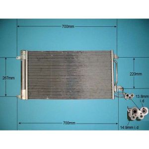 Condenser (AirCon Radiator) VW Polo 6R 2009- 1.0 TSi Petrol (Nov 2014 to 2023)