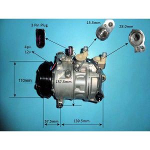 Compressor (AirCon Pump) Audi A6 3.0 50 TDi mild Hybrid Diesel (May 2018 to 2025)