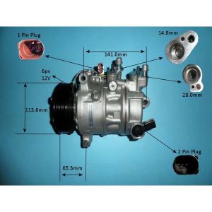 Compressor (AirCon Pump) Audi Q3 1.5 35 TFSi Hybrid Petrol (Nov 2019 to 2023)