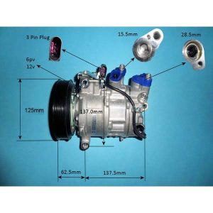 Compressor (AirCon Pump) Audi Q7 3.0 TFSi Petrol (Jan 2015 to Dec 2019)