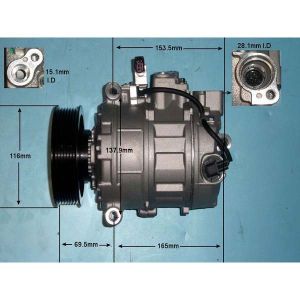 Compressor (AirCon Pump) Bentley Continental Convertible 6.0 Petrol (Aug 2007 to Jul 2018)