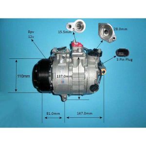 Compressor (AirCon Pump) BMW 740/745 3.0 N55 (F01/F02/F03/F04) Petrol (Jul 2012 to Dec 2015)
