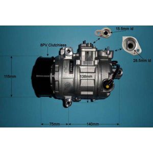 Compressor (AirCon Pump) BMW X3 3.0 N55 (F25) Petrol (Sep 2010 to Aug 2017)