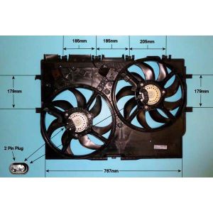 Radiator Cooling Fan Citroen Relay 2.2 HDi Diesel (Apr 2006 to Dec 2012)